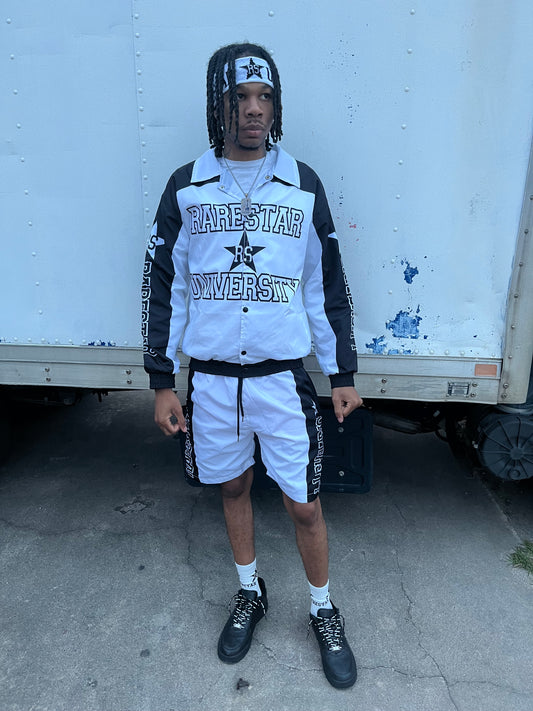 Black/White windbreaker short suit